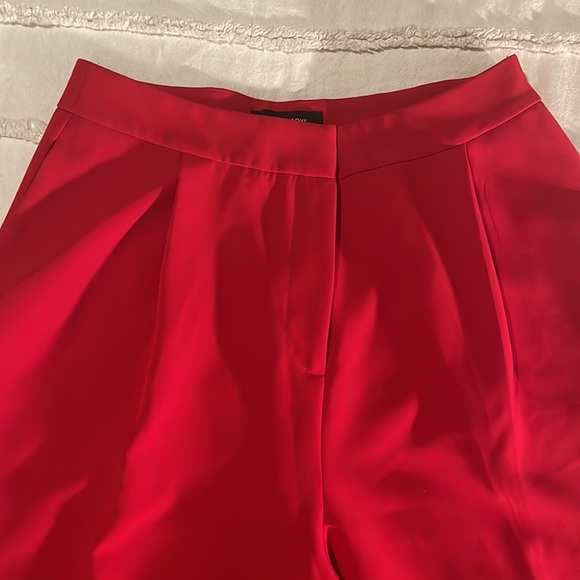 Missguided Peace + Love Red Wide leg Crepe Pant - Picture 8 of 10